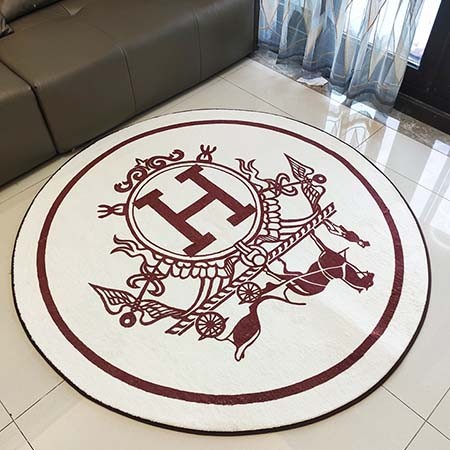 純正 シンプル 流行り エルメス輸出 イタリア高級スタイル イタリア カーペット カシミヤカーペット カシミヤ：直径150cm