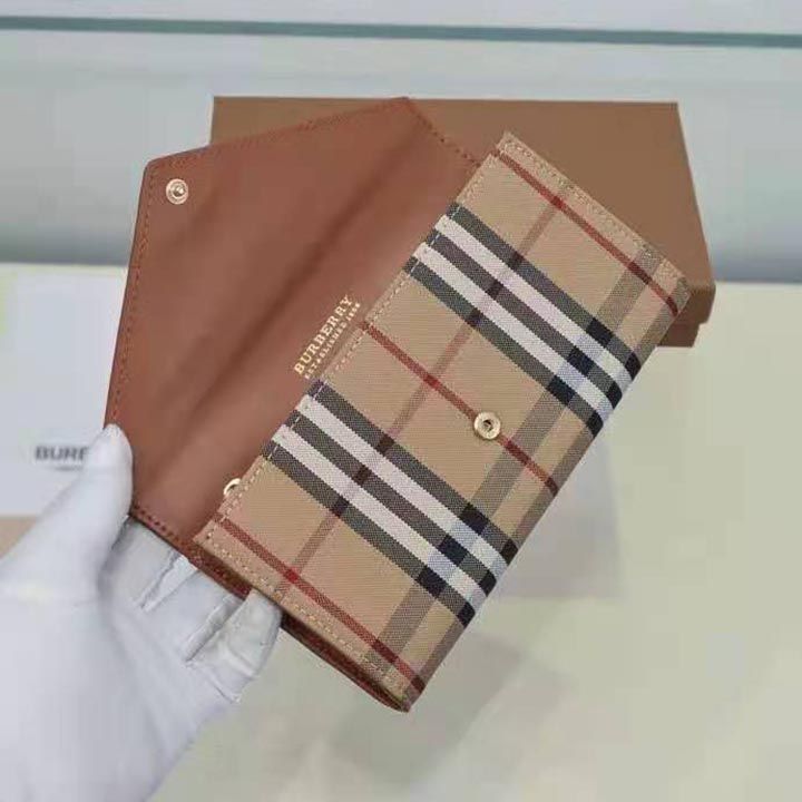 burberry ブランド おしゃれ パロディ カウンター品質オリジナルバーバリー長財布レザー：19.5*3*10cm