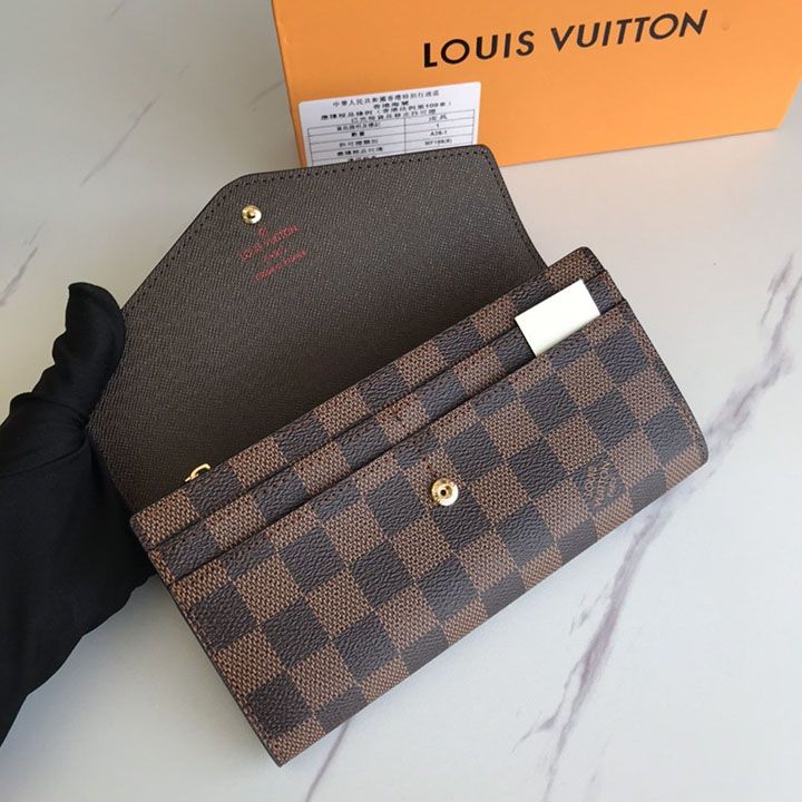 ハイブランド ルイヴィトン 30 代 40 代 風 新作 LV エンベロープ風財布 8色 PU:19x10cm