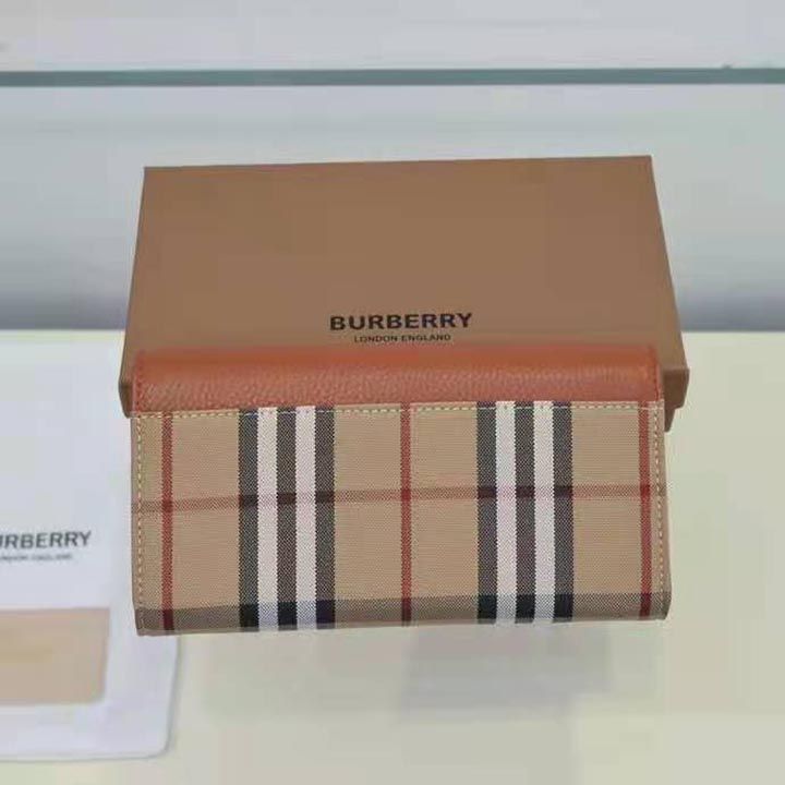 burberry ブランド おしゃれ パロディ カウンター品質オリジナルバーバリー長財布レザー：19.5*3*10cm