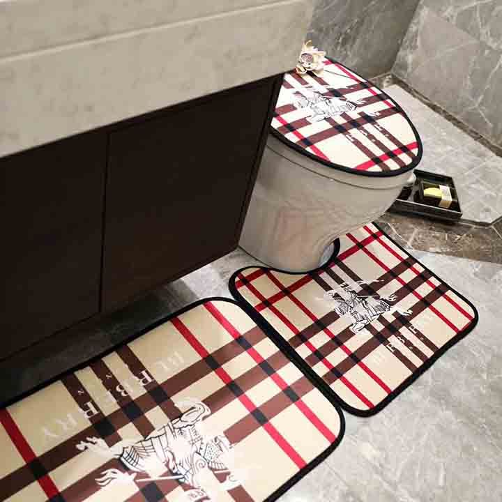 burberry 激安 パロディ 専門 店 バーバリー バスルーム 3 点セット: ドアマット 50*75cm、バスルームのドア、シンク、さまざまなドアの便座マット 40*51cm、しっかりと固定され、滑りにくい、U 字型マット 58*50cm
