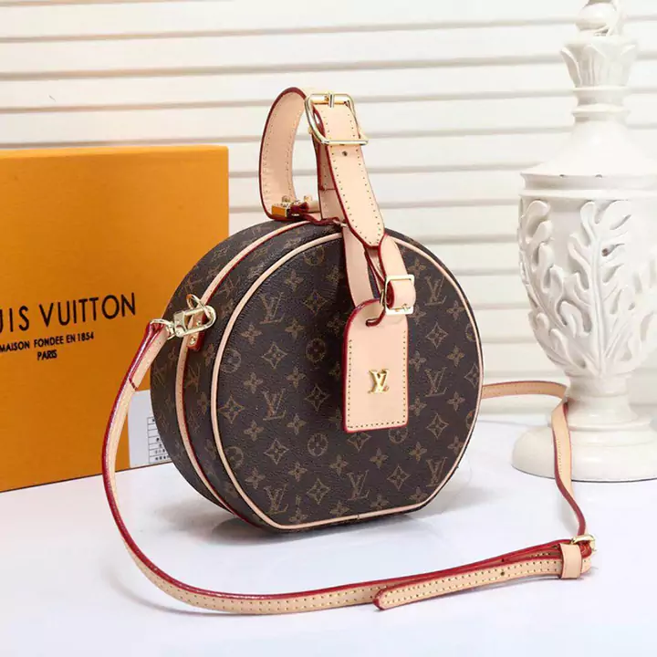 LV 老眼 ギフトボックス付き PETITE BOITE CHAPEAU バレルバッグ アップルバッグ M43514 定番のハットボックスがキュートなスタイルのポータブルポーチに変身しました。コンパクトで実用的 (iPhone 7 携帯電話を収納可能)、デュアル バージョン デザイン: 牛革トリム付きのクラシックなモノグラム キャンバス、トリム付きのトレンディなリバース モノグラム キャンバス。