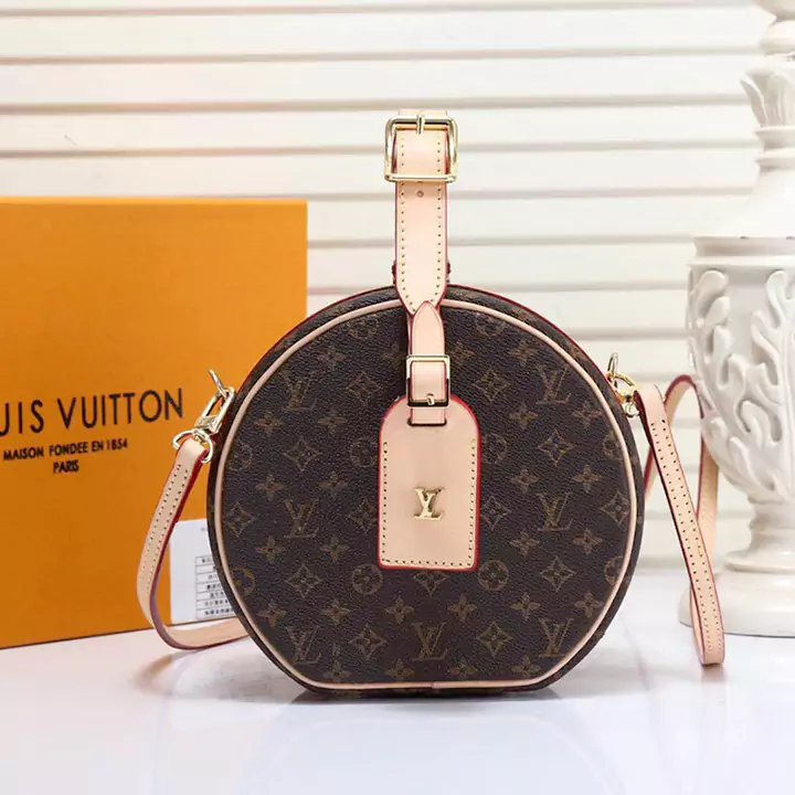 LV 老眼 ギフトボックス付き PETITE BOITE CHAPEAU バレルバッグ アップルバッグ M43514 定番のハットボックスがキュートなスタイルのポータブルポーチに変身しました。コンパクトで実用的 (iPhone 7 携帯電話を収納可能)、デュアル バージョン デザイン: 牛革トリム付きのクラシックなモノグラム キャンバス、トリム付きのトレンディなリバース モノグラム キャンバス。