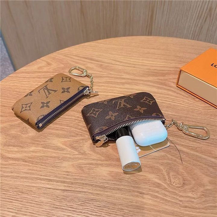 LV カードホルダー 小銭入れ ヘッドフォンバッグ レザー ユニバーサル