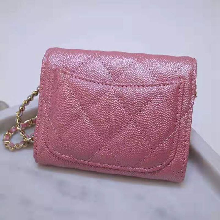 CHANEL シャネル クロスボディバッグ 定番 ショルダーバッグ チェーン付き ディナーバッグ  CCマーク 菱形レザー デリケート バッグ 小銭入れ ミニ レトロ かわいい 合わせ易い 四季汎用本革サイズ8*12*2.5cm：絶妙な小銭入れ、とてもミニ、かわいいレトロなスタイル、様々な形の凹面があり、様々なスタイルに合わせることができます。